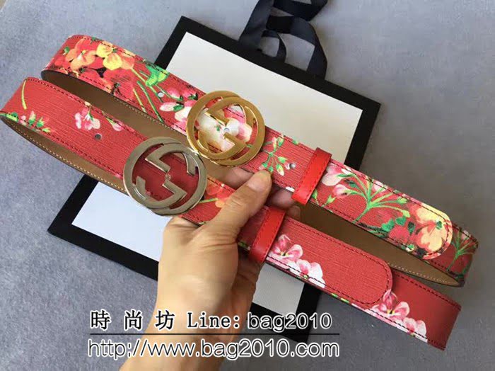古馳CUCCI 高級人造革印花面料 款式新穎別致 高端大氣 奢華時尚女士皮帶 GHG1264